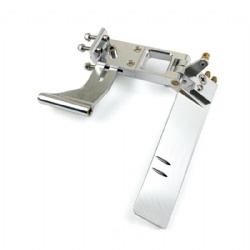 Water Absorbing Rudder Aluminum Suction Rudders with Tail 4mm Shaft Bracket for RC Jet Boats Parts
